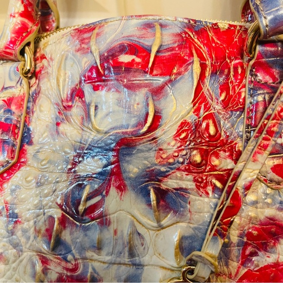 🇺🇸LOWEST PRICE! BRAHMIN Large Duxbury VALOR Melbourne Croc Embossed Leather. - Picture 2 of 16